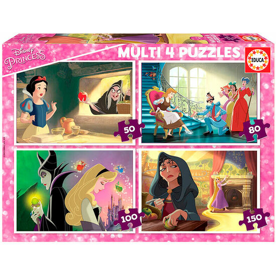 PUZZLE MULTI PRINCESAS VS VILLANOS DISNEY 50-80-100-150PZS image 0