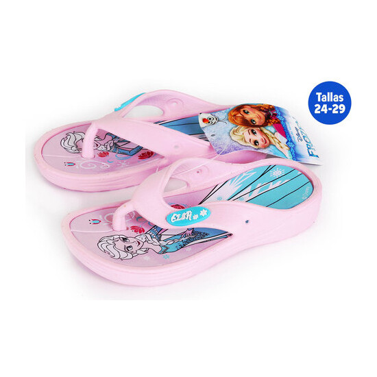 CHANCLAS VERANO INFANTILES FROZEN ROSA TALLA 24 image 0