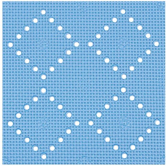 ALFOMBRILLA DE DUCHA SPIRELLA "ALASKA" DE PVC EN COLOR AZUL CLARO 71 X 36 CM image 0
