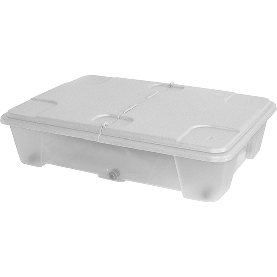 CAJA DE PLÁSTICO MULTIUSO CON FONDO TRANSPARENTE Y LA CUBIERTA L795X590XH180 MM. image 0