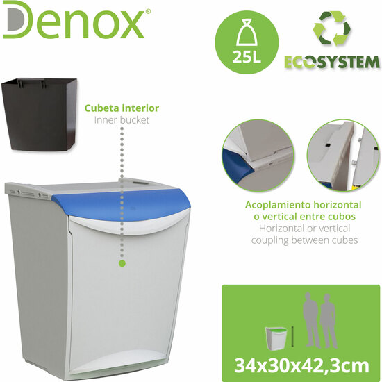 ECOSYSTEM SISTEMA MODULAR DE RECICLAJE 25 LITROS image 1