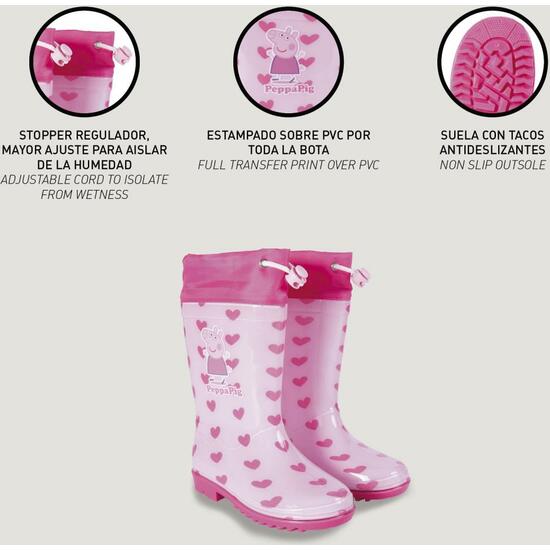 BOTAS LLUVIA PVC PEPPA PIG PINK image 5