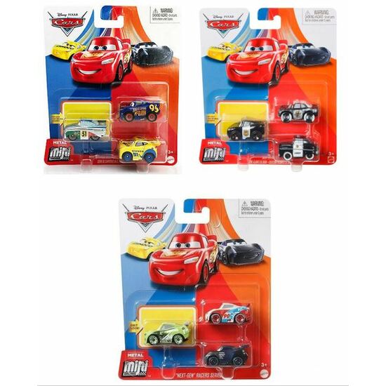 PACK 3 COCHES CARS MINI RACERS image 0