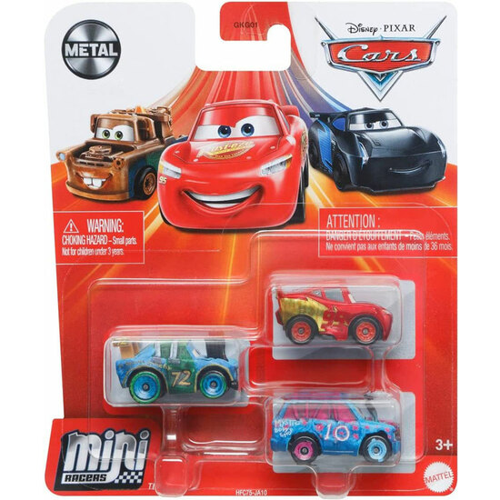 PACK 3 COCHES CARS MINI RACERS image 3