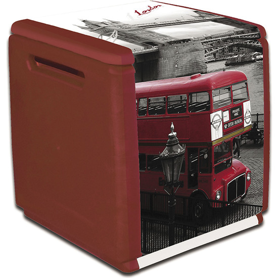 CAJA DE POLIPROPILENO, CON LA IMAGEN DE LONDRES, 540X530XH570 MM. image 0