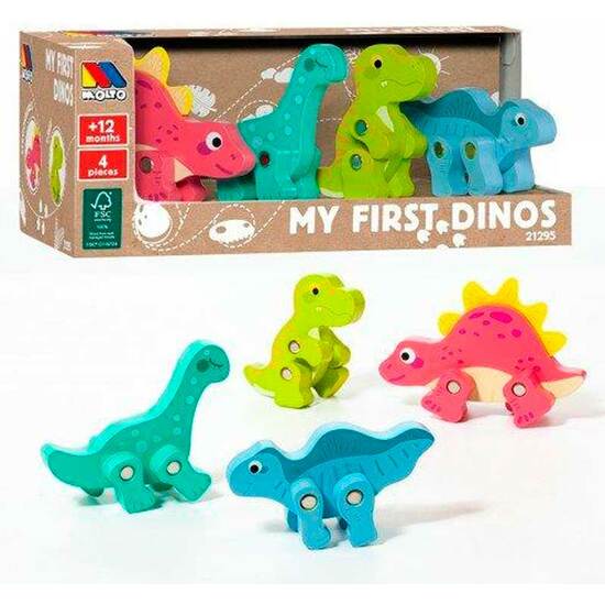 SET MIS PRIMEROS DINOSAURIOS MADERA image 0