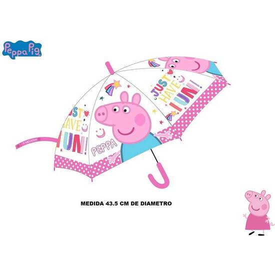 PARAGUAS PEPPA PIG 43,5 CM. AUTOMA. image 0