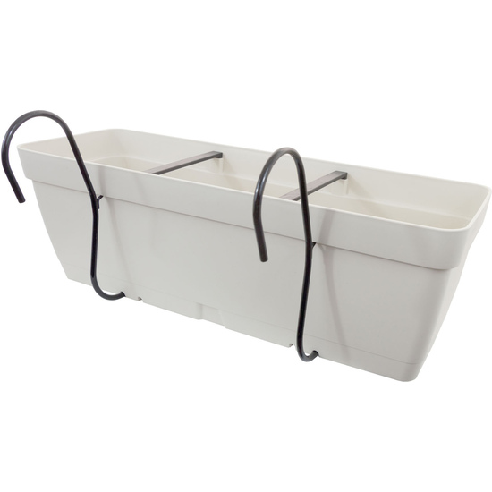 JARDINERA 40 CM CON SOPORTE DE FIJACIÓN CURVO image 0