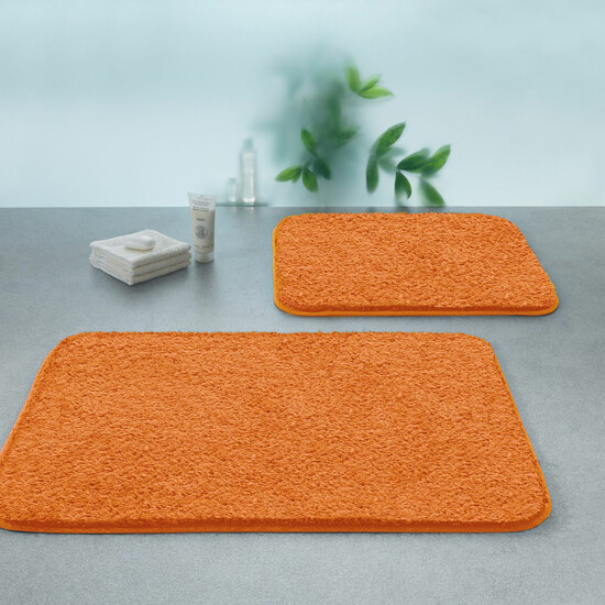 SPIRELLA COLECCIÓN CAROLINA , ALFOMBRILLA DE BAÑO , 100% ALGODÓN, NARANJA image 2