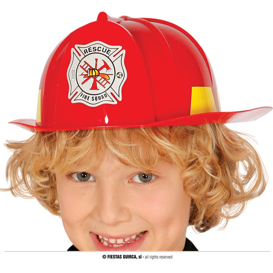 CASCO BOMBERO INFANTIL PLÁSTICO image 0