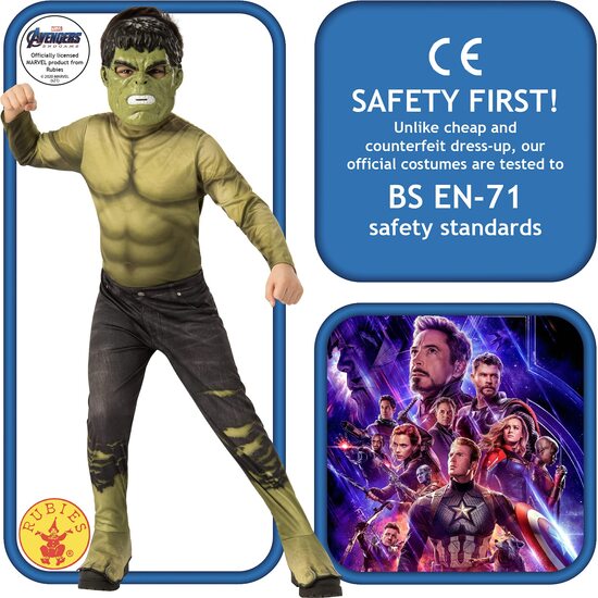 DISFRAZ HULK 3-4 AÑOS image 1