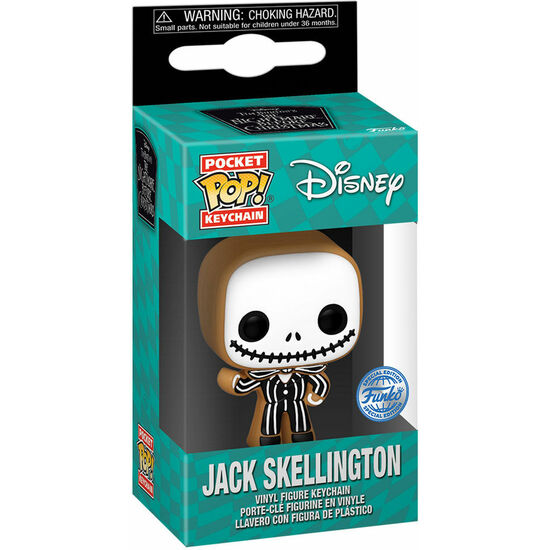 LLAVERO POCKET POP DISNEY PESADILLA ANTES DE NAVIDAD JACK SKELLINGTON GINGERBREAD EXCLUSIVE image 0