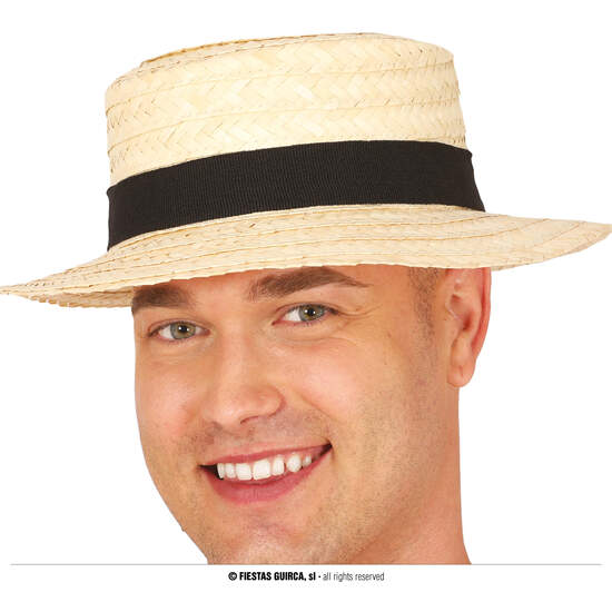 SOMBRERO PAJA CANOTIER ADULTO image 0