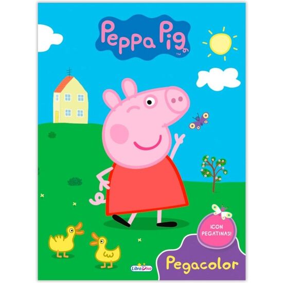 PEPPA PIG PEGA Y COLOREA 21X28 image 0