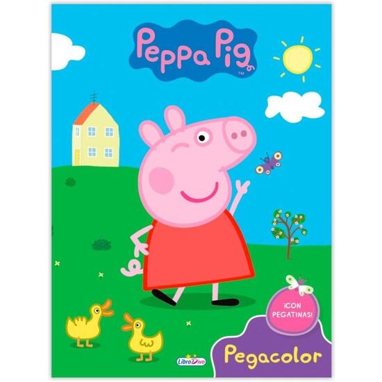 PEPPA PIG PEGA Y COLOREA 21X28 image 2