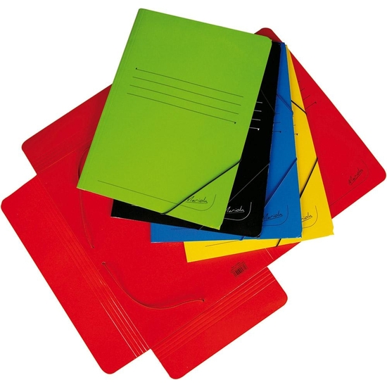 CARPETA CARTÓN PLASTIFICADO COLORES SURTIDOS FOLIO SOLAPAS Y GOMAS image 0