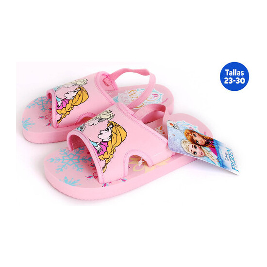 ZAPATILLAS VERANO INFANTILES CON GOMA FROZEN ROSA TALLA 29 image 0