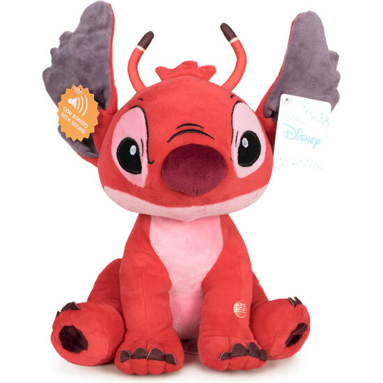 PELUCHE LEROY STITCH DISNEY SOFT SONIDO 30CM image 0