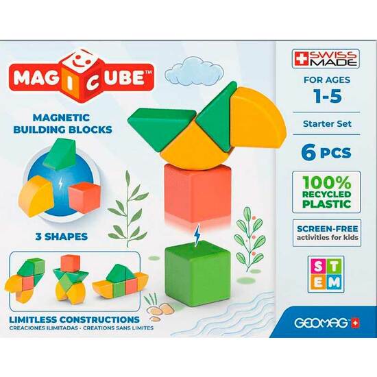 BLOQUES MAGNETICOS MAGICUBE 6 PZAS. image 0