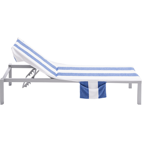 FUNDA DE SILLA DE PLAYA CON ALMACENAMIENTO 70X200+25CM AZUL PICNIC image 1