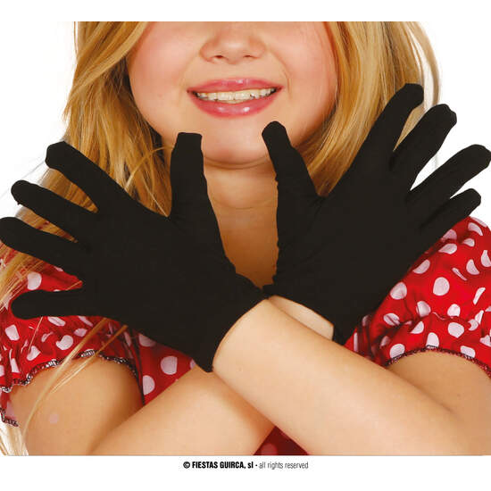 GUANTES NEGRO INFANTILES 17 CM image 0