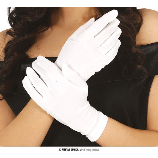 GUANTES BLANCOS ADULTO 22 CM image 0