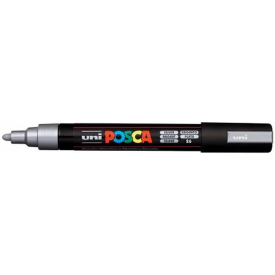 ROTULADOR UNI POSCA PC-5M COLOR - PLATA image 0