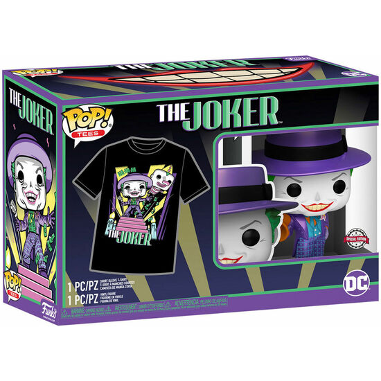 SET FIGURA POP & TEE DC COMICS BATMAN THE JOKER image 2