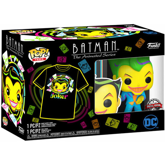 SET FIGURA POP & TEE DC COMICS BATMAN JOKER EXCLUSIVE image 2