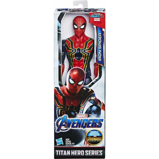 FIGURA TITAN HERO IRON SPIDER VENGADORES AVENGERS MARVEL 30CM image 0