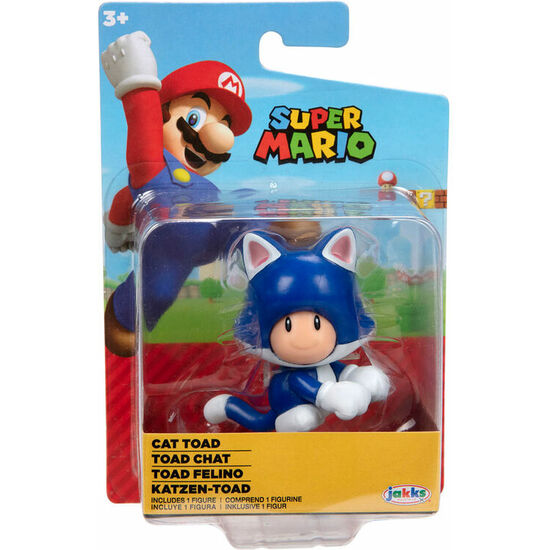 FIGURA TOAD FELINO SUPER MARIO NINTENDO 6,5CM image 0