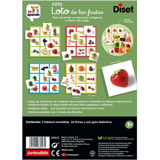 LOTO PHOTO FRUITS DISET +3 AÑOS image 2