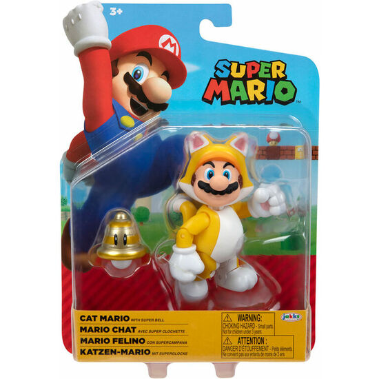 FIGURA MARIO FELINO SUPER MARIO NINTENDO 10CM image 0