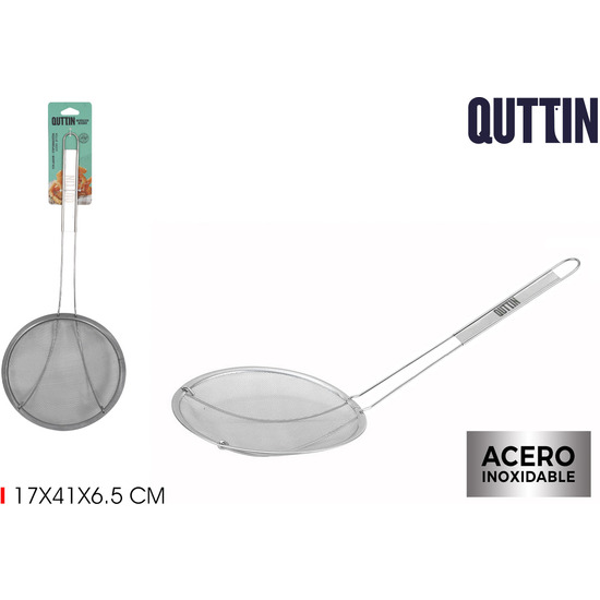 COLADOR ACERO INOXIDABLE EXTRA LARGO 17CM QUTTIN image 0