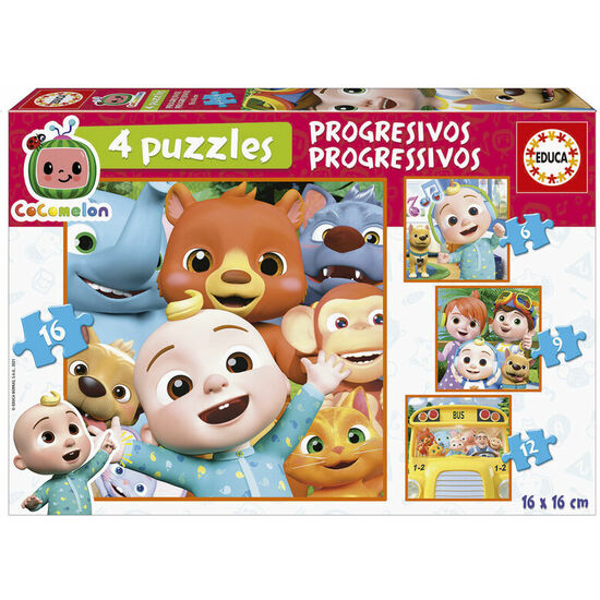 PUZZLE PROGRESIVO COCOMELON 6-9-12-16PZS image 0