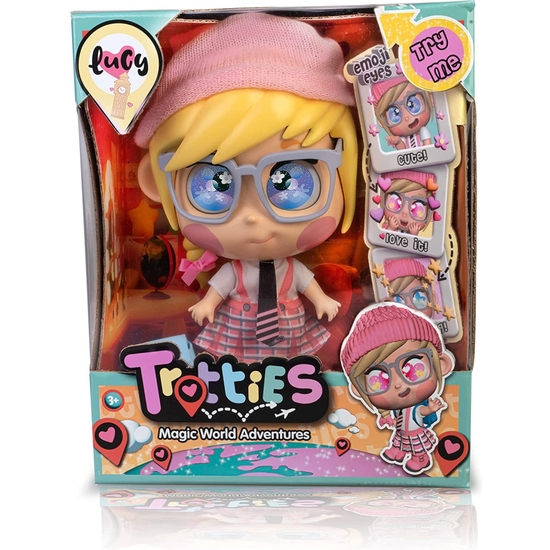 TROTTIE LUCY MUÑECA OJOS QUE CAMBIAN 25 CM image 1