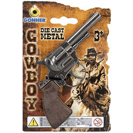 PISTOLA COW-BOY METAL 14 CM image 0