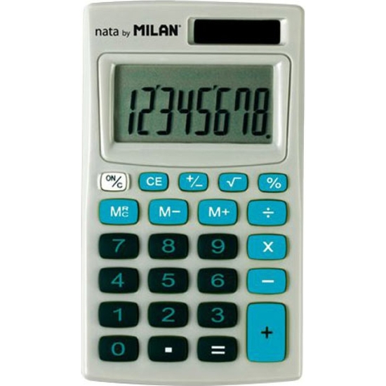 CALCULADORA MILÁN CON FUNDA AZUL 10X7 image 1