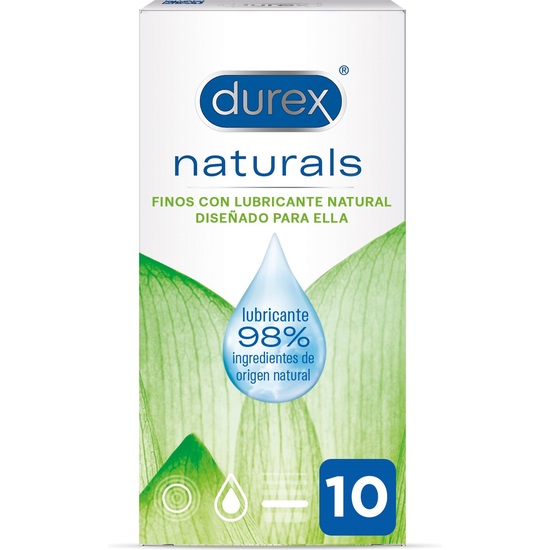 DUREX NATURALS PRESERVATIVOS FINOS CON LUBRICANTE NATURAL 10UDS image 0