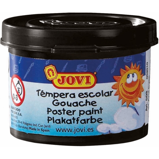 TÉMPERA JOVI CAJA 5 BOTES 35 ML NEGRO image 1