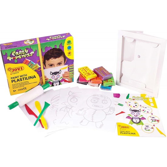 SET PINTAR PLASTILINA MONSTERS JOVI 18PZ image 1