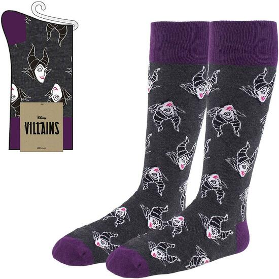 CALCETINES DISNEY VILLANAS DARK GRAY image 0