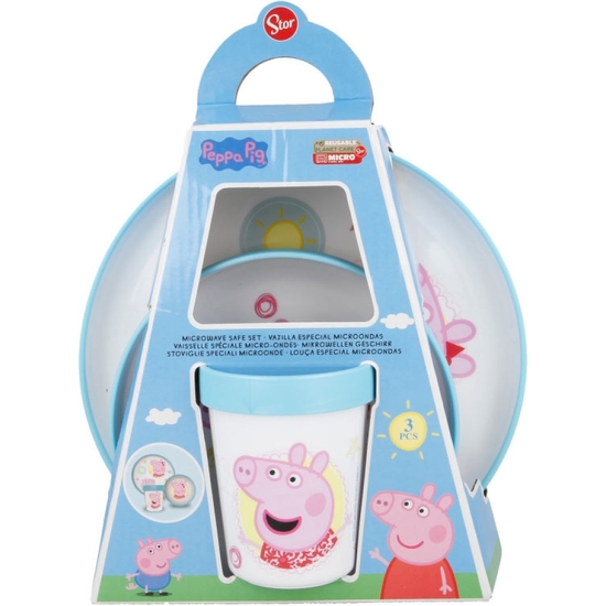 PEPPA PIG VAJILLA PREMIUM 3 PIEZAS image 1