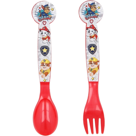 PATRULLA CANINA SET CUCHARA +TENEDOR PP image 0