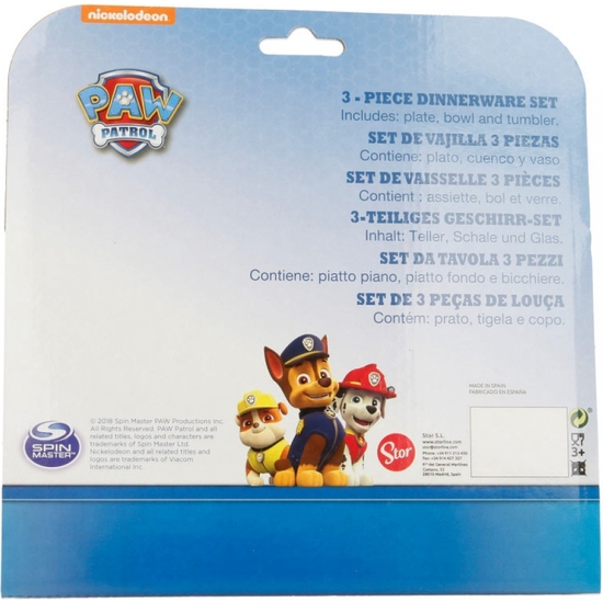 PATRULLA CANINA VAJILLA 3 PIEZAS MICROONDAS image 3