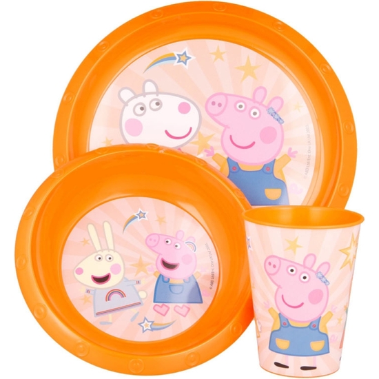 PEPPA PIG VAJILLA 3 PIEZAS image 0