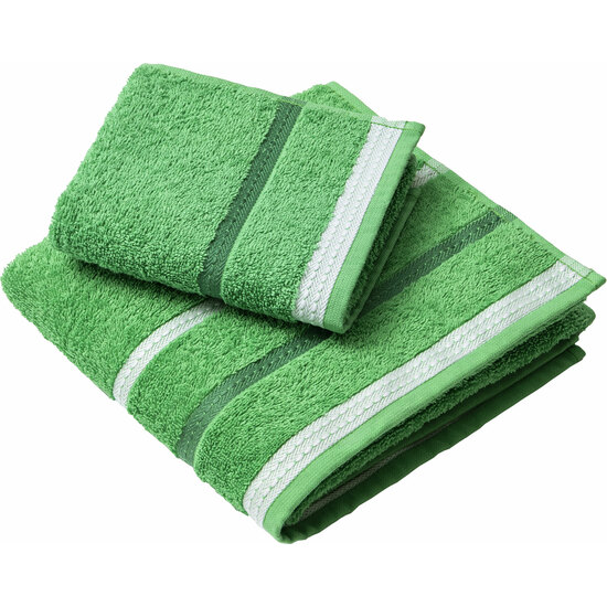 SET DE TEXTIL DE BAÑO BENETTON VERDE: ALBORNOZ L/XL 360GSM, SET DE 2 TOALLAS (50X30CM + 90X50CM) 450GSM, Y ALFOMBRA DE BAÑO 50X80CM 750GSM, 100% ALGODÓN image 6