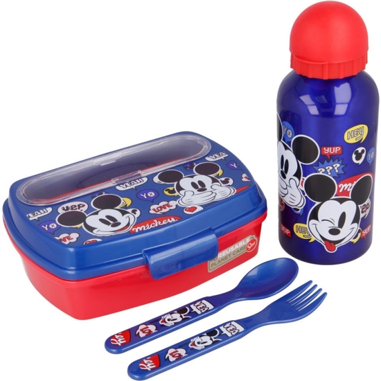 MICKEY SET SANDWICHERA BOTELLA+CUBIERTOS image 1
