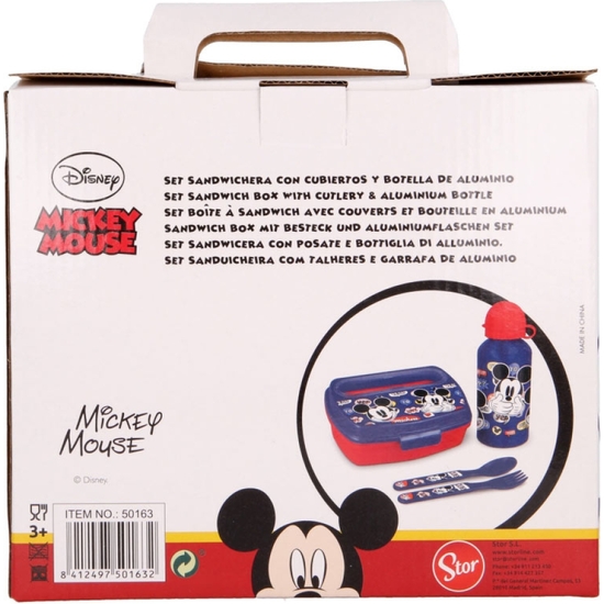 MICKEY SET SANDWICHERA BOTELLA+CUBIERTOS image 2