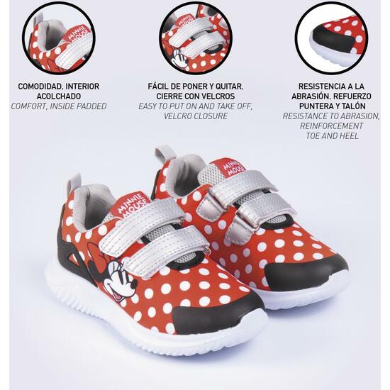 DEPORTIVA SUELA LIGERA EVA VELCRO MINNIE RED image 4